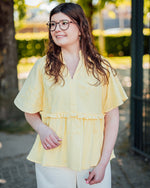 Jalia blouse lemon meringue