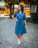 Estelle denim dress jasper blue