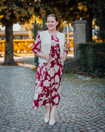 Troya midi dress black of cabernet