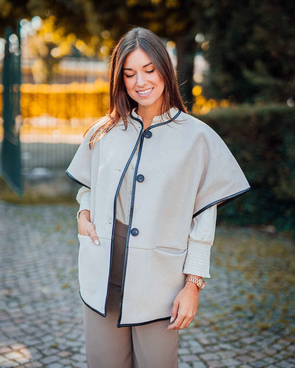 Elisabeth waistcoat limestone