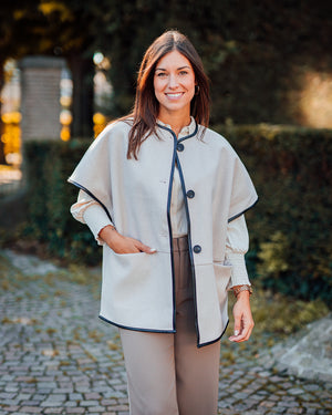 Elisabeth waistcoat limestone