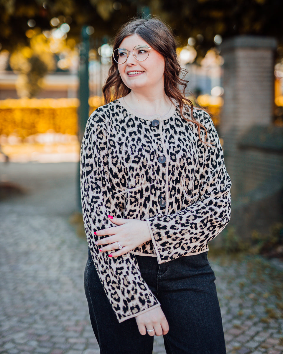 Lydia cardigan leopard