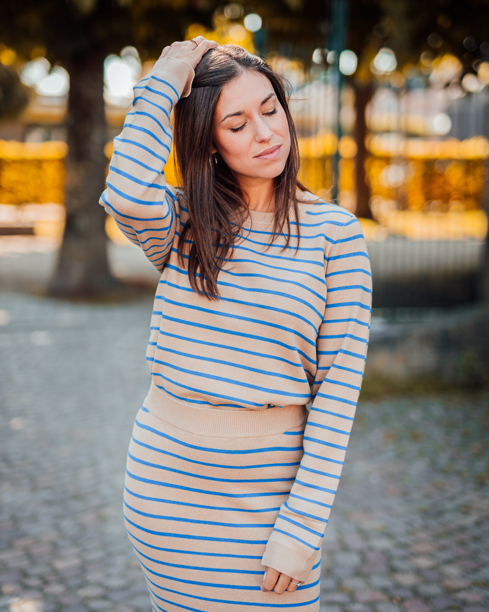 Ebba Annemette pull tannin/blue
