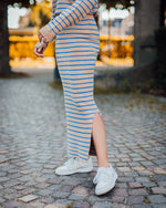 Ebba Annemette tube skirt tannin/blue