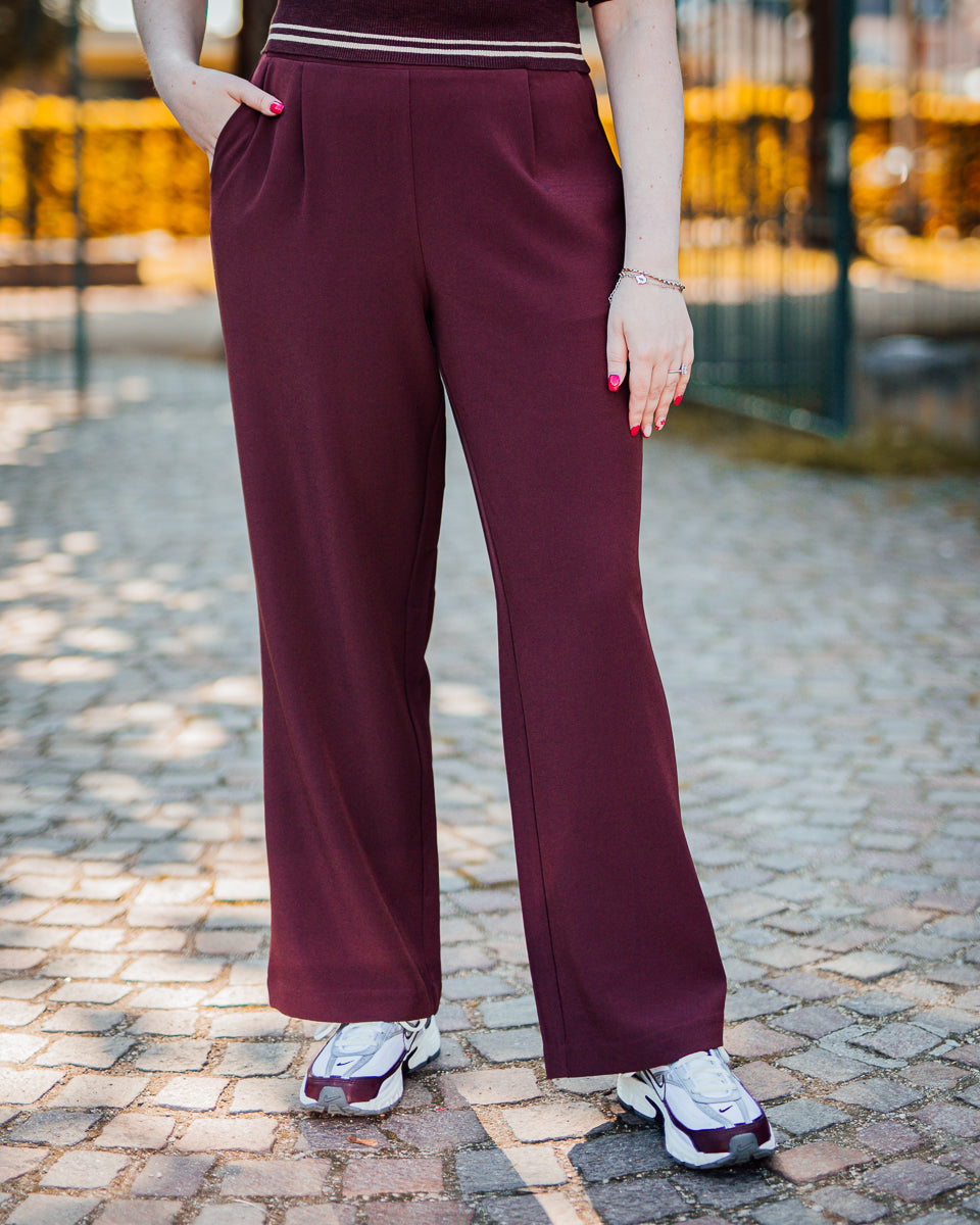 Celest wide leg pant decadent chocolate