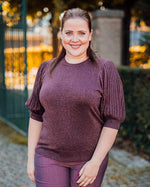 Regina pleat pull fudge