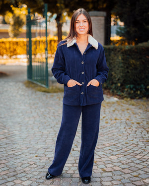 Kate corduroy shirt patriot blue
