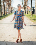 Star Sezen bohodress oatmeal ikat