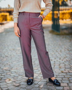 Danta straight pant roa rouge melange
