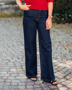 Felina Fina wide jeans dark blue rinse