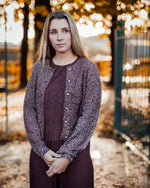 Nadine cardigan glitter zwart, ecru of rum raisin