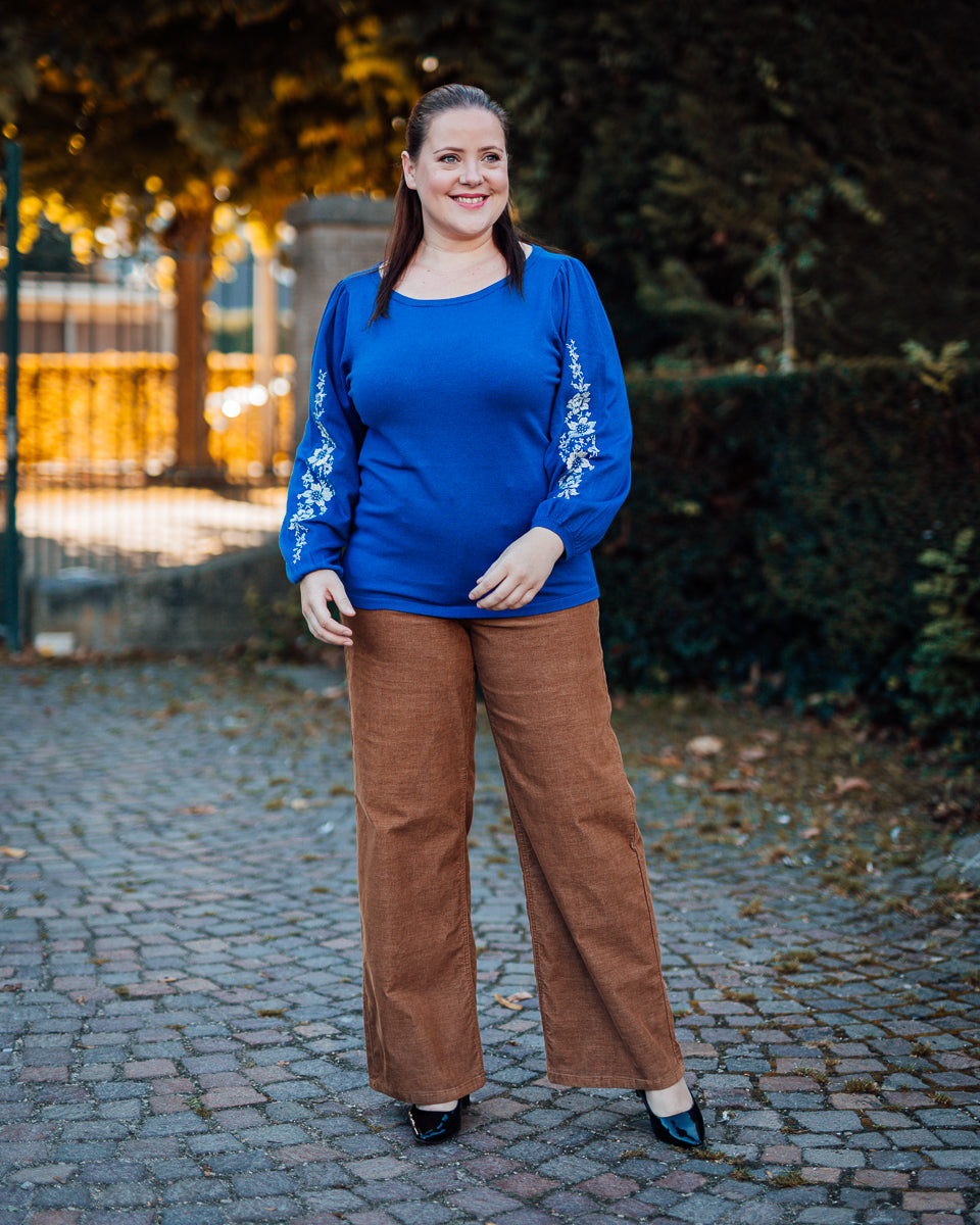 Villea boatneck pull galaxy blue