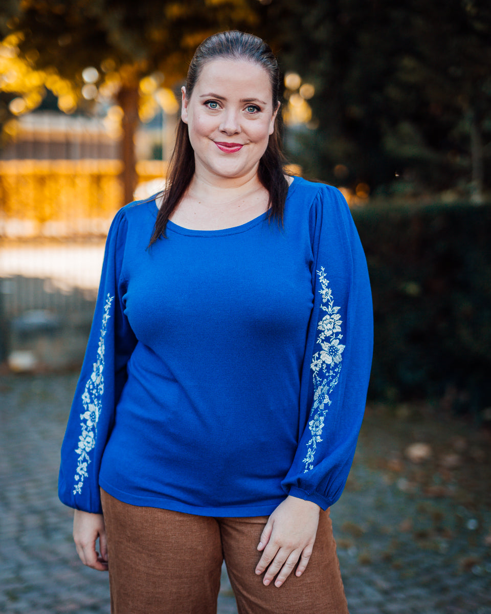 Villea boatneck pull galaxy blue