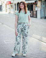 Zawov blouse frosty green