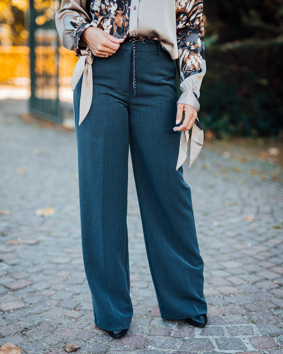 Danta chain pant navy blazer melange