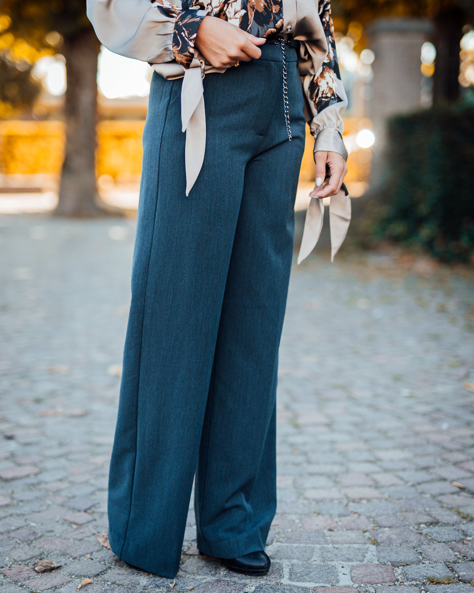 Danta chain pant navy blazer melange