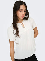 Lima dot top lichtblauw, roze of ecru