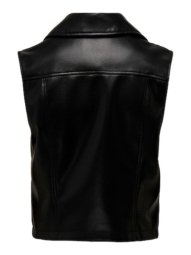 Etta faux leather waistcoat