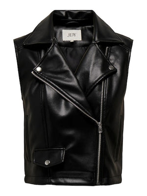 Etta faux leather waistcoat
