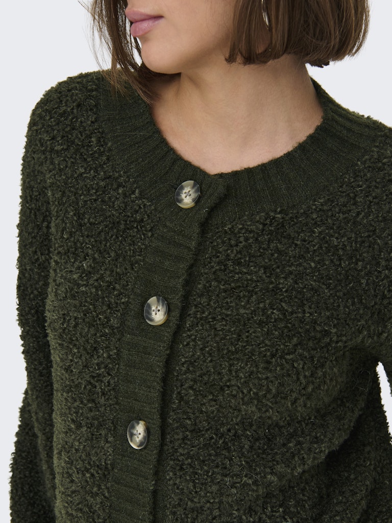 Eira cardigan ecru, groen of walnut