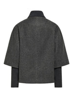 Memory rib jacket camel beige of grijs