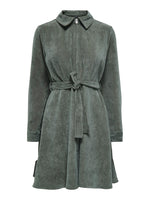 Ulla Ohio corduroy dress khaki of zwart