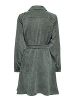 Ulla Ohio corduroy dress khaki of zwart