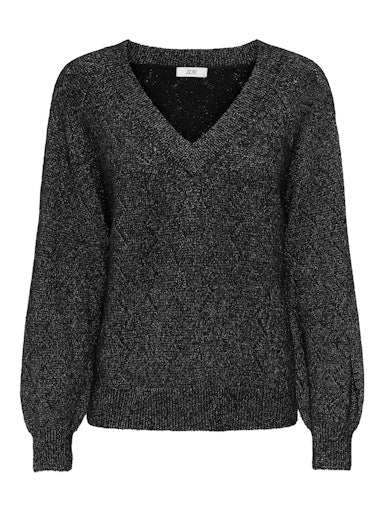 Aspen v-neck pull zwart of bordeaux