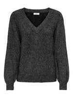 Aspen v-neck pull zwart of bordeaux