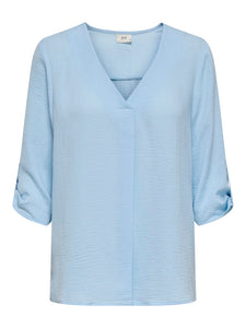 Divya 3/4 top cashmere blue