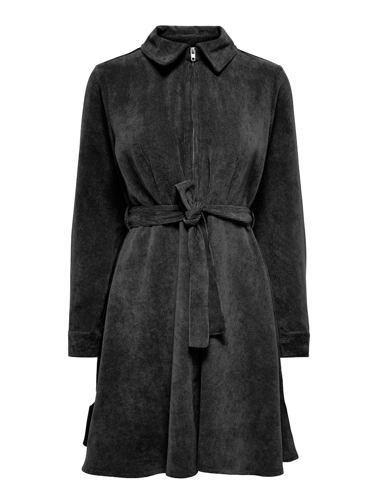 Ulla Ohio corduroy dress khaki of zwart