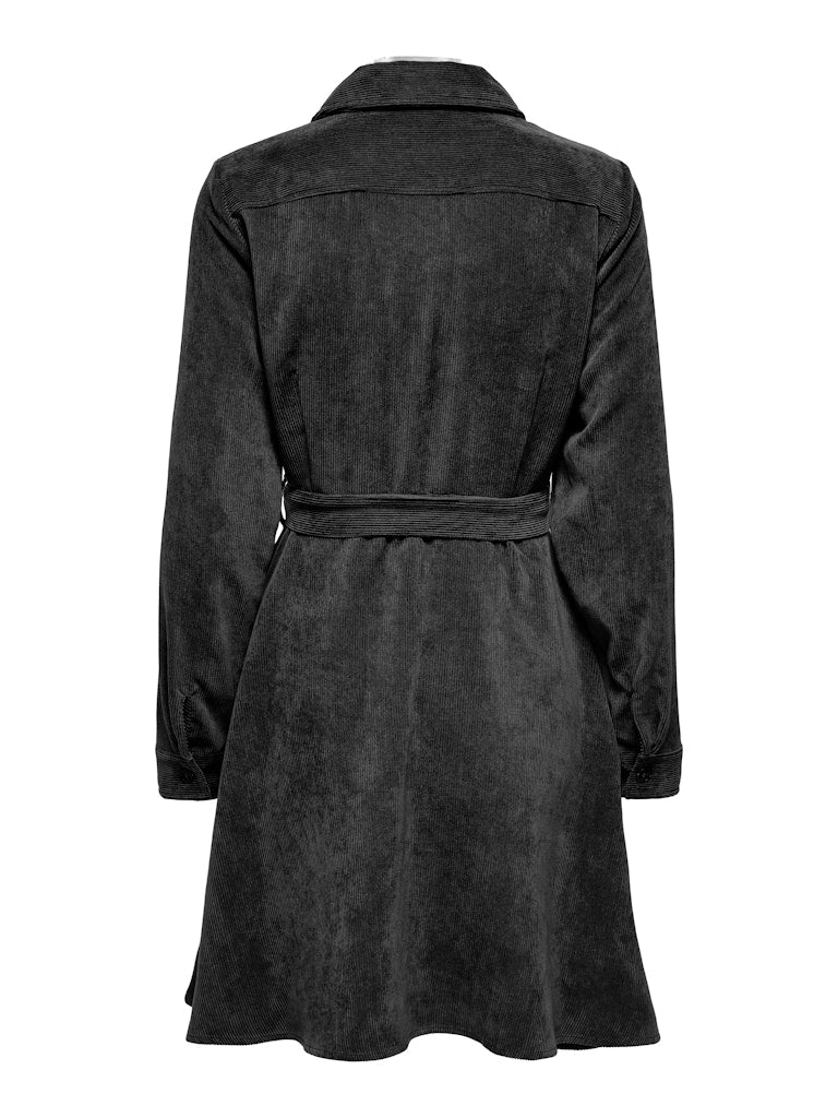 Ulla Ohio corduroy dress khaki of zwart