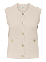 Stella vest ecru of donkerblauw