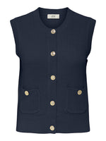 Stella vest ecru of donkerblauw