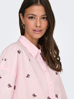 Nelly loose shirt ballerina fig bow
