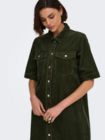 Shiraz dress bordeaux, khaki of donkerbruin