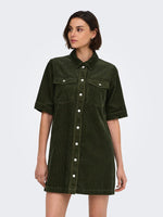 Shiraz dress bordeaux, khaki of donkerbruin