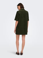 Shiraz dress bordeaux, khaki of donkerbruin