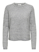 Lupi pull stripe grijs, camel of donkerblauw