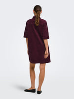 Shiraz dress bordeaux, khaki of donkerbruin