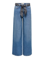 Vera wide jeans scarf medium denim