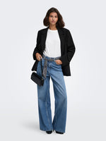 Vera wide jeans scarf medium denim