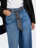 Vera wide jeans scarf medium denim