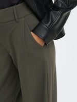 Geggo occasion pant taupe, olive of zwart