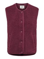 Simina teddy waistcoat windsor wine