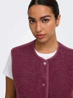 Simina teddy waistcoat windsor wine