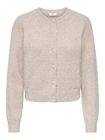Nadine cardigan glitter zwart, ecru of rum raisin