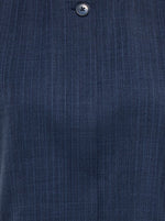 Vesta waistcoat navy blazer pinstripe