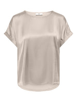 Fifi top zwart of ecru/taupe