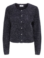 Nadine cardigan glitter zwart, ecru of rum raisin